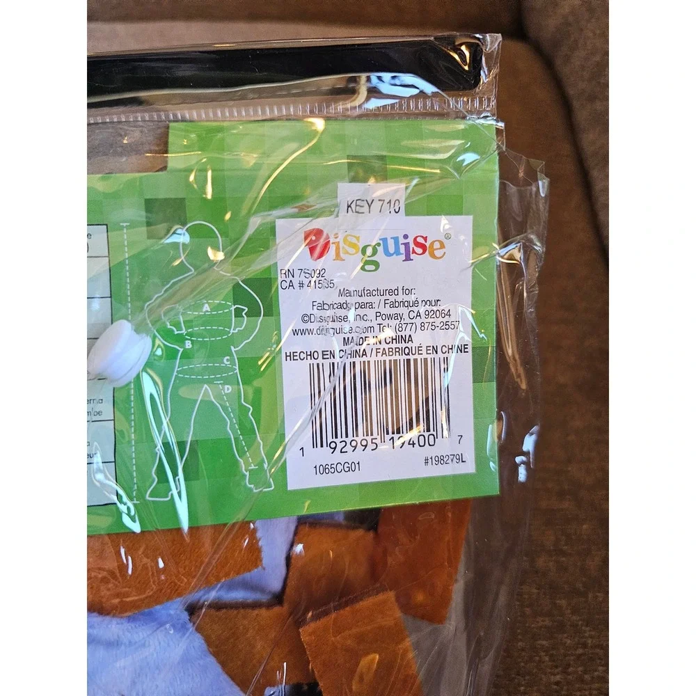 Minecraft Axolotl Child Costume Hooded Jumpsuit Size L S 4-6 Halloween‎ NEW NWT